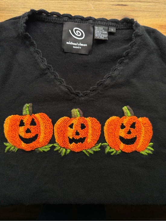 Michael Simon Sweaters - Vintage Michael Simon Pumpkin Sweater L